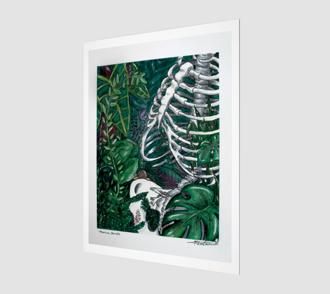 Tropical Bones Art Print preview