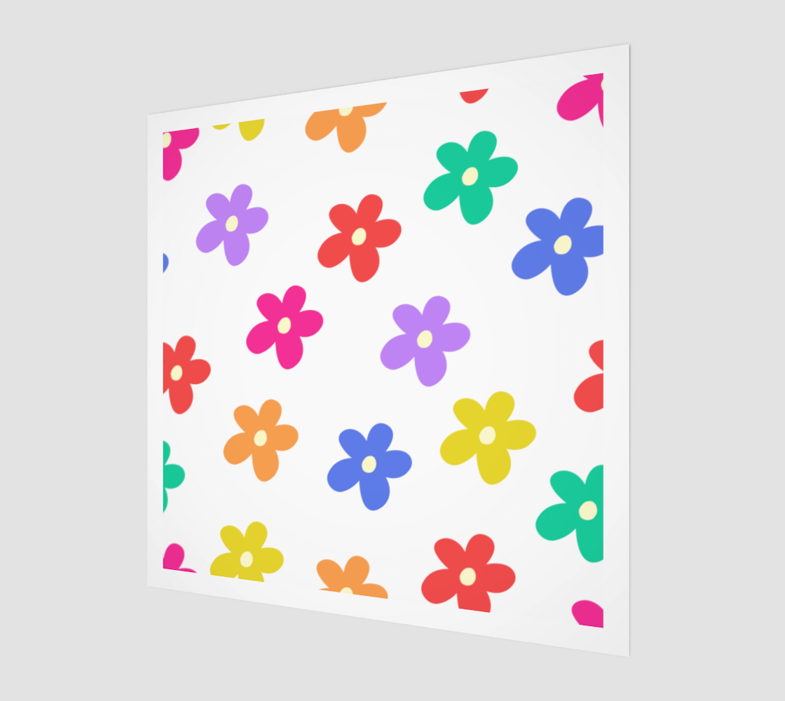 Delicate Minimalist Rainbow Daisy Flowers  preview