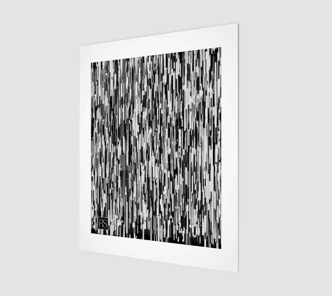 Abstract in Black and White Poster 11" x 14" preview