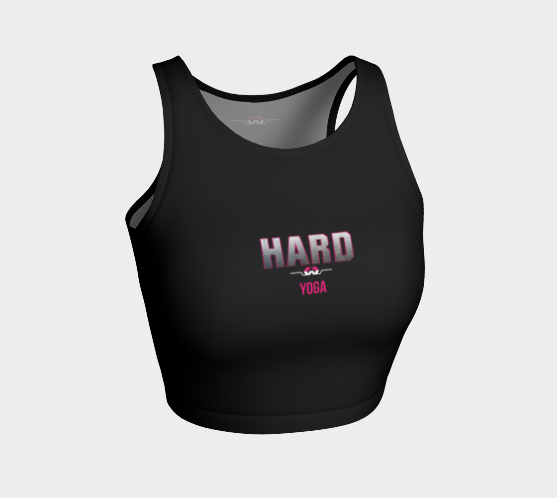 Hard Yoga on front Crop Top preview