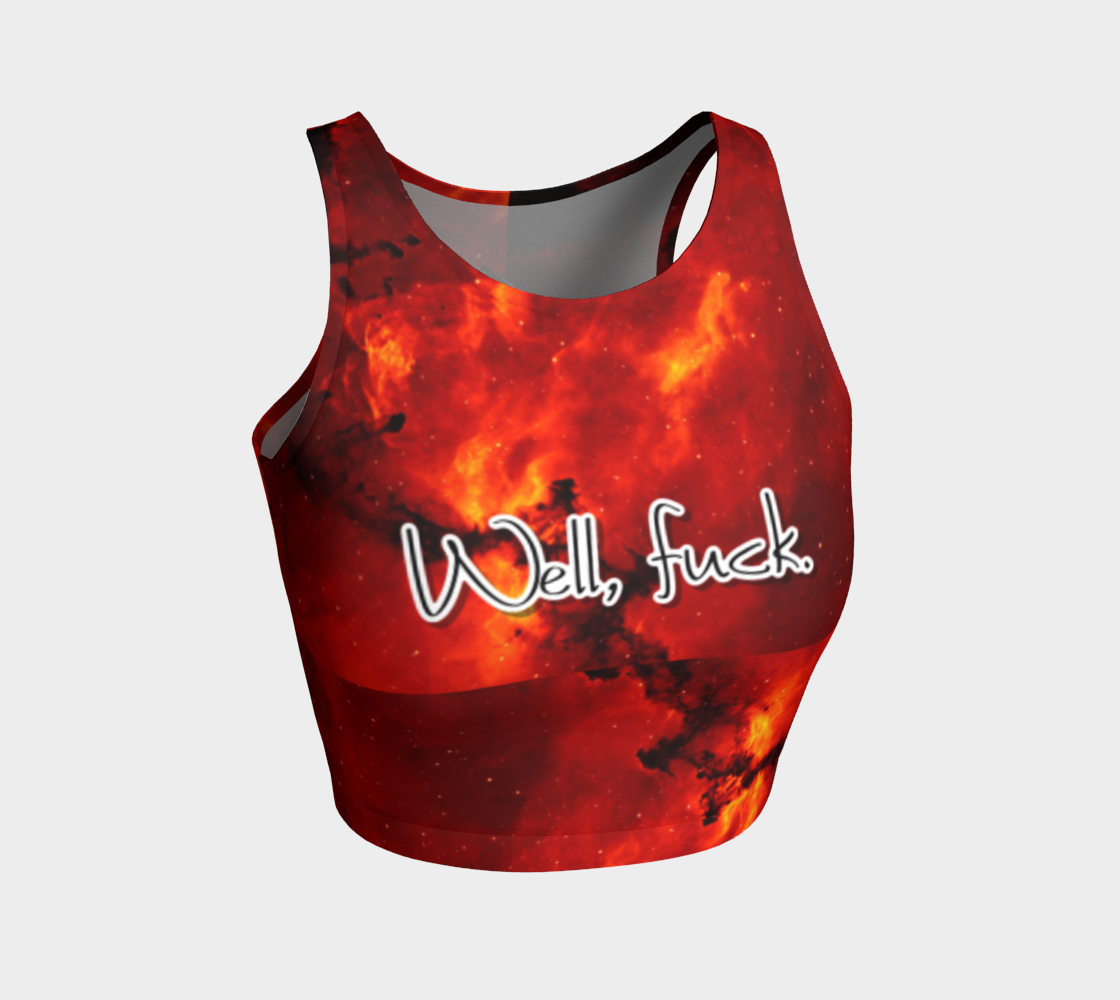 "Well, f*ck - Poison" red crop top preview