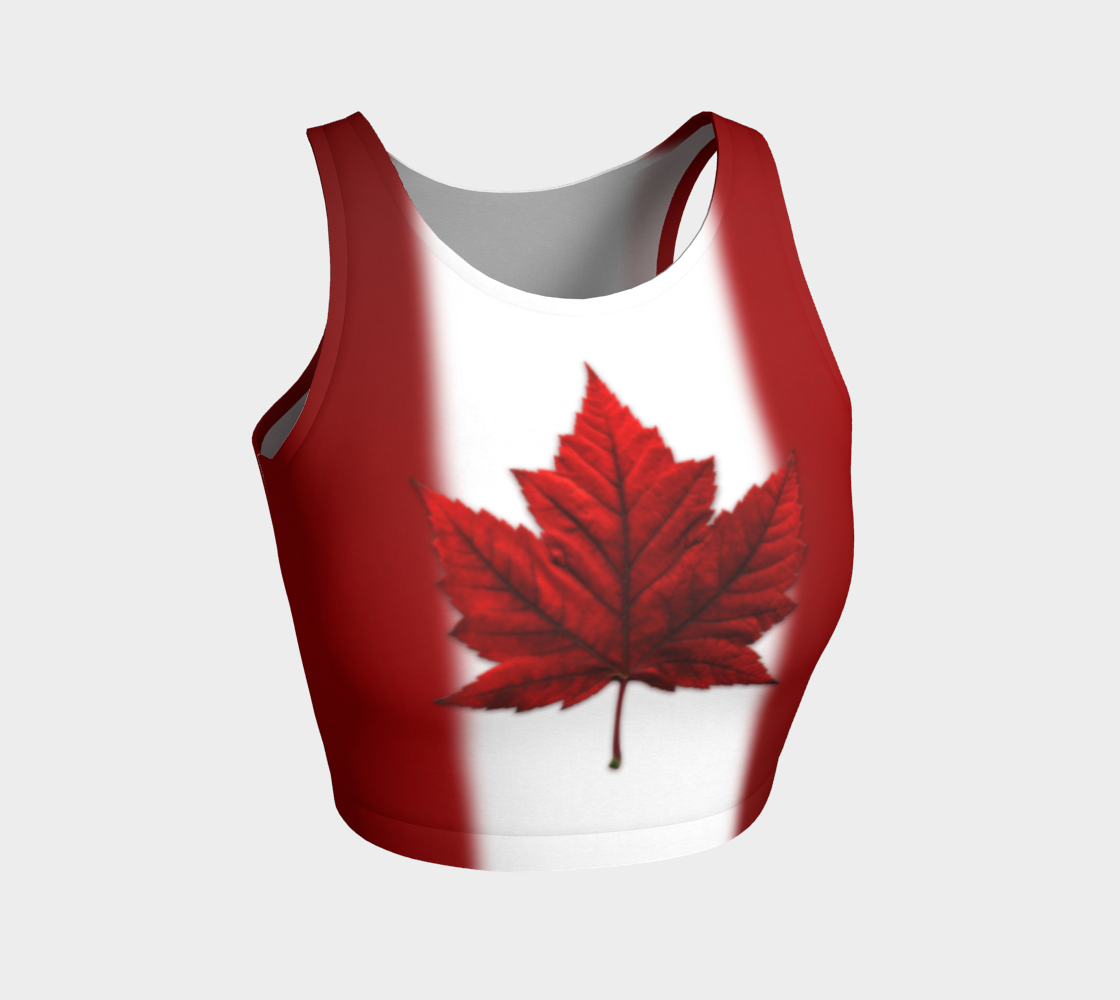 Canada Flag Crop Tops  preview