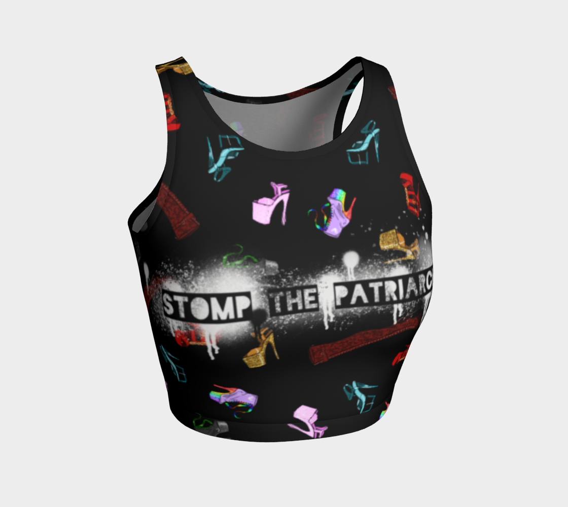 "Stomp the Patriarchy" crop top preview