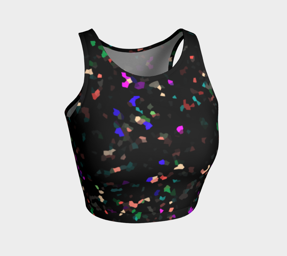 Nightfetti Athletic Crop Top preview
