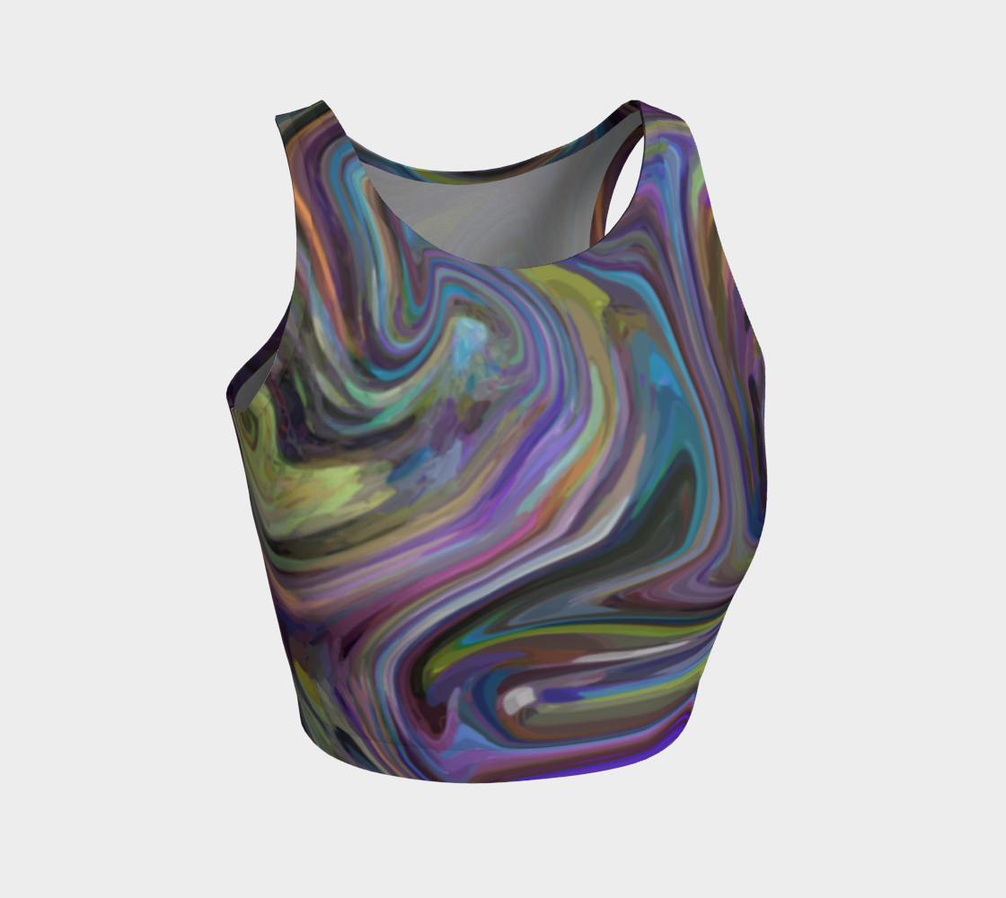 Mothership Athletic Crop Top 3D preview