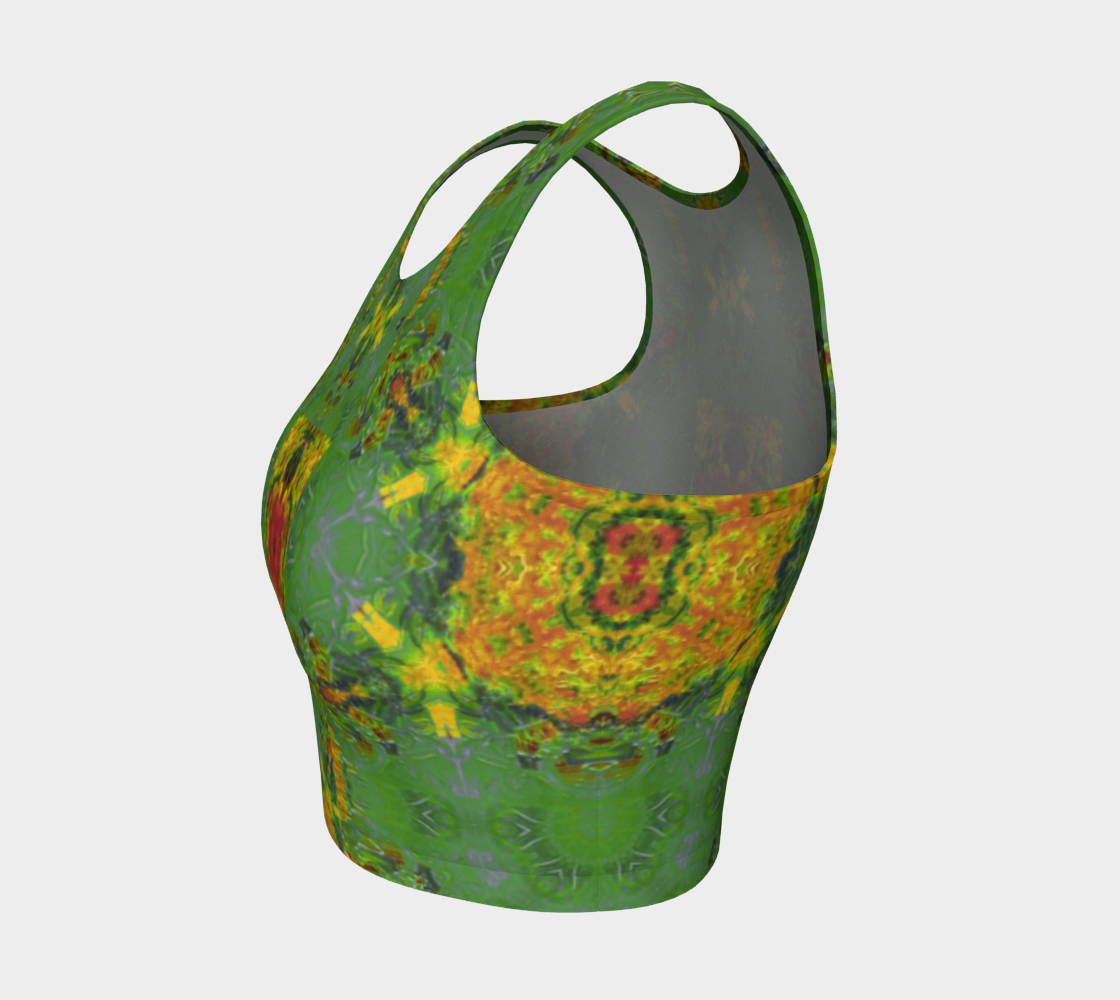Becket Neo-Paisley Print Crop Top preview #3