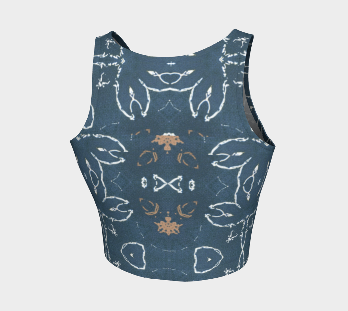 Carbon Street Hieroglyphic Crop Top preview #2