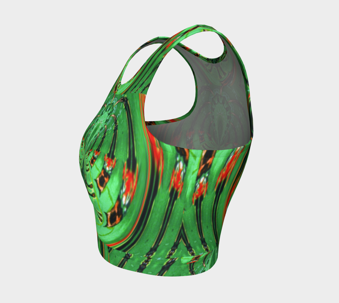 Emerald City Spiderweb Crop Top preview #3