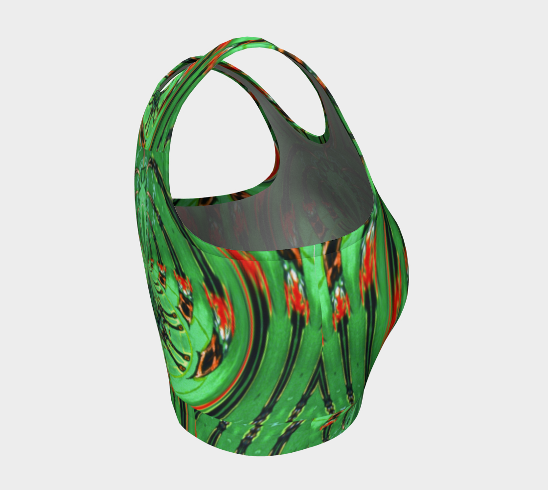 Emerald City Spiderweb Crop Top preview #4