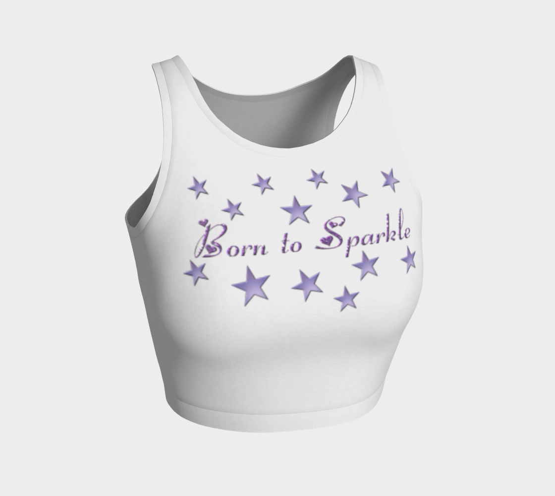 Purple Stars and Text, Born to Sparkle preview