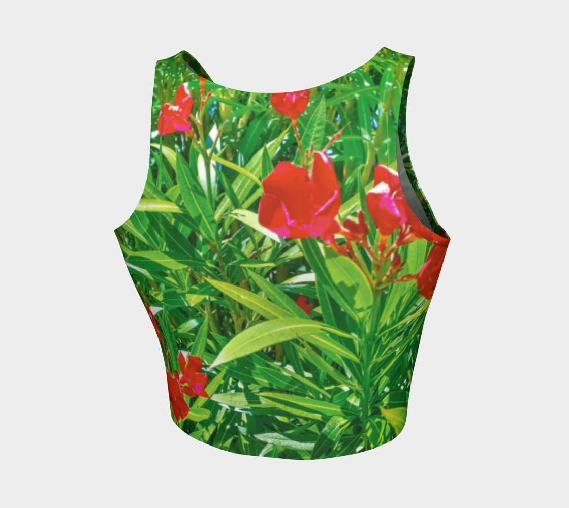 Flowers and Green Plants Crop Top Miniature #3