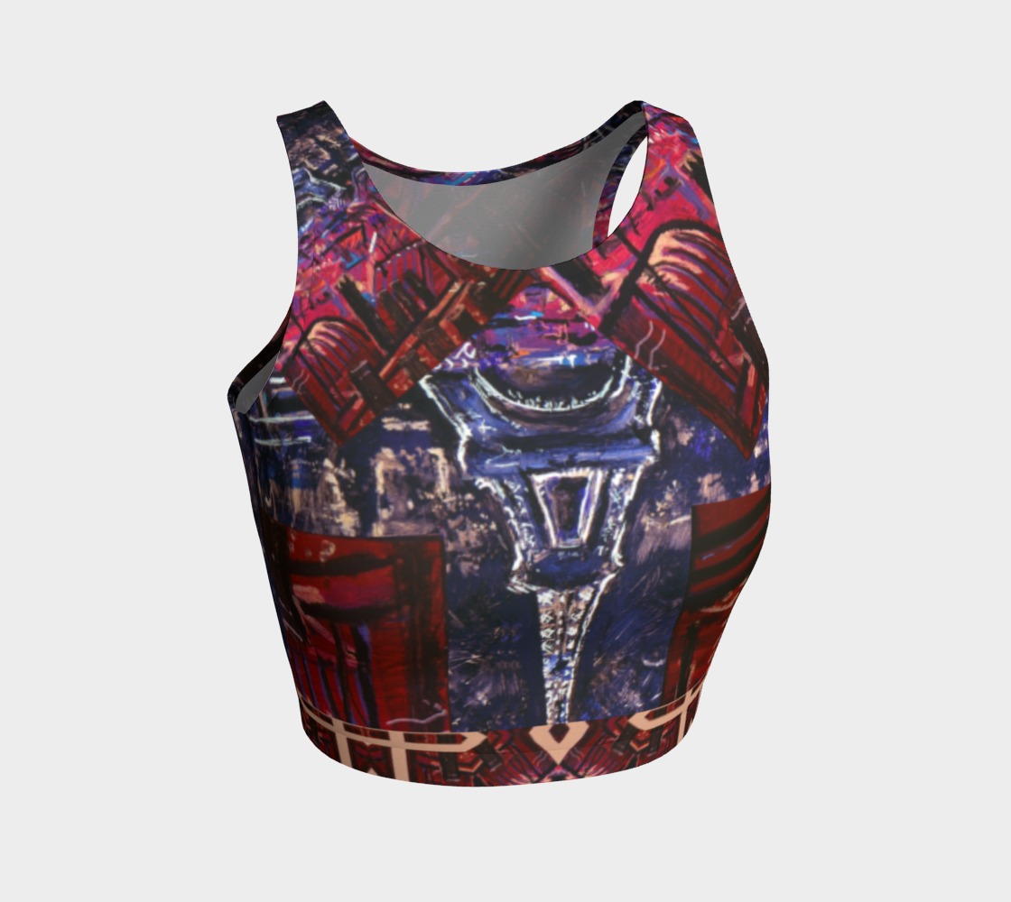 DEVIN-verted-Eiffel Necklace Crop Top preview #1