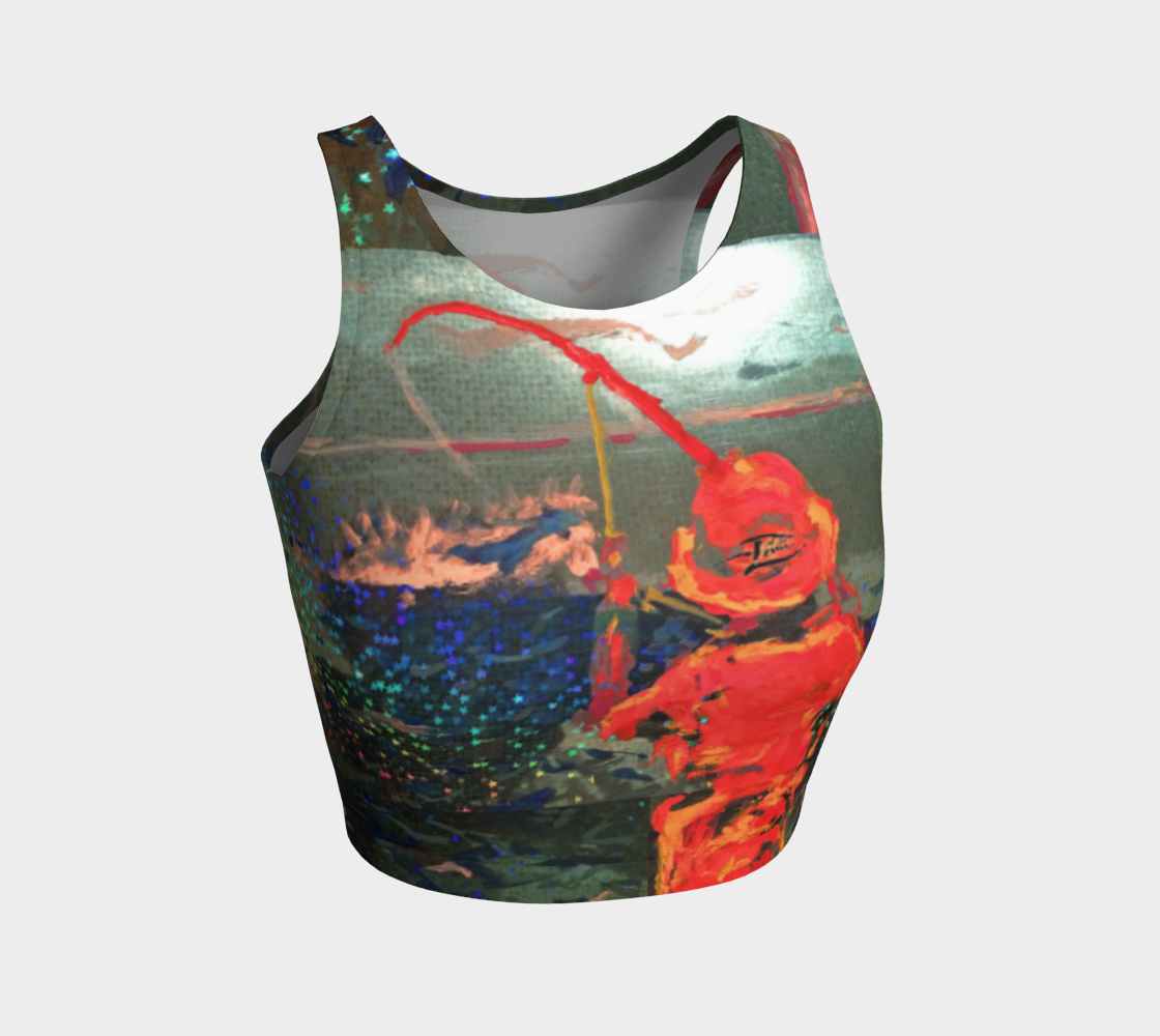 Catch of the Day Crop Top 3D preview