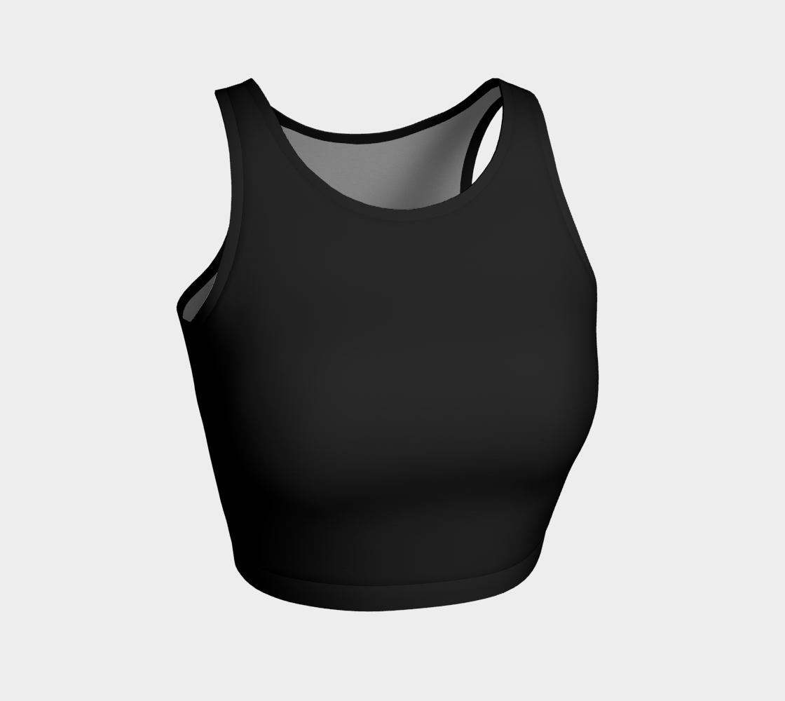 Athletic Crop Top - Midnight Black preview