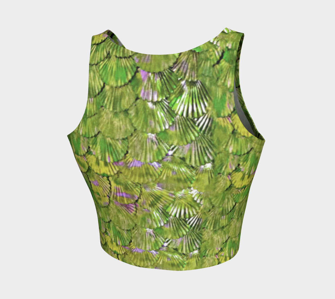 Citrus Green Mermaid Crop Top preview #2