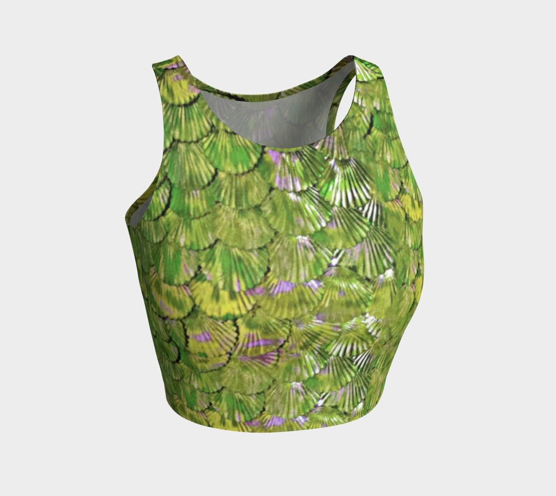 Citrus Green Mermaid Crop Top preview