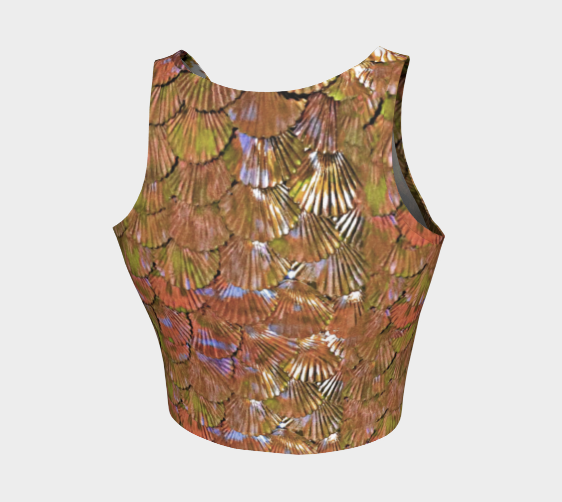 Rose Gold Mermaid Crop Top Shells preview #2