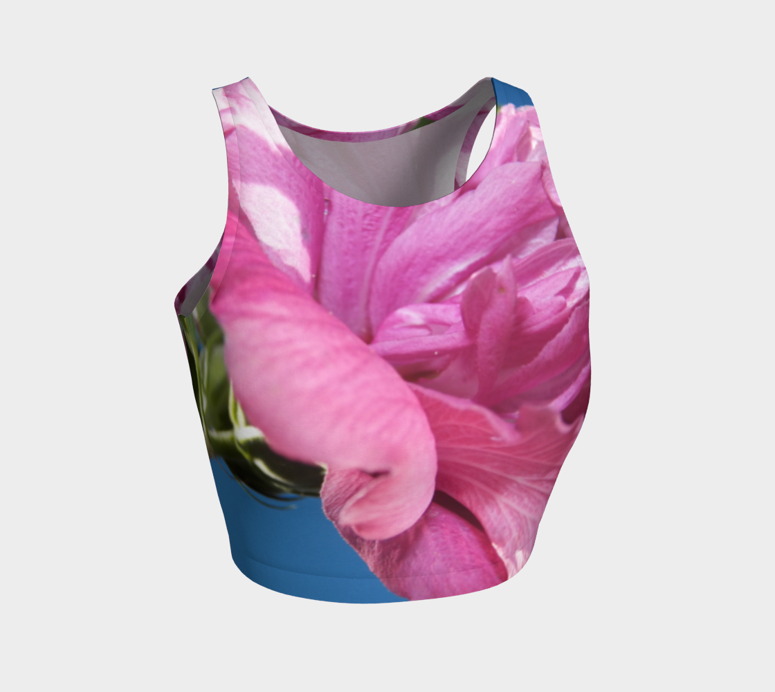 Rose of Sharon and Blue Crop Top preview