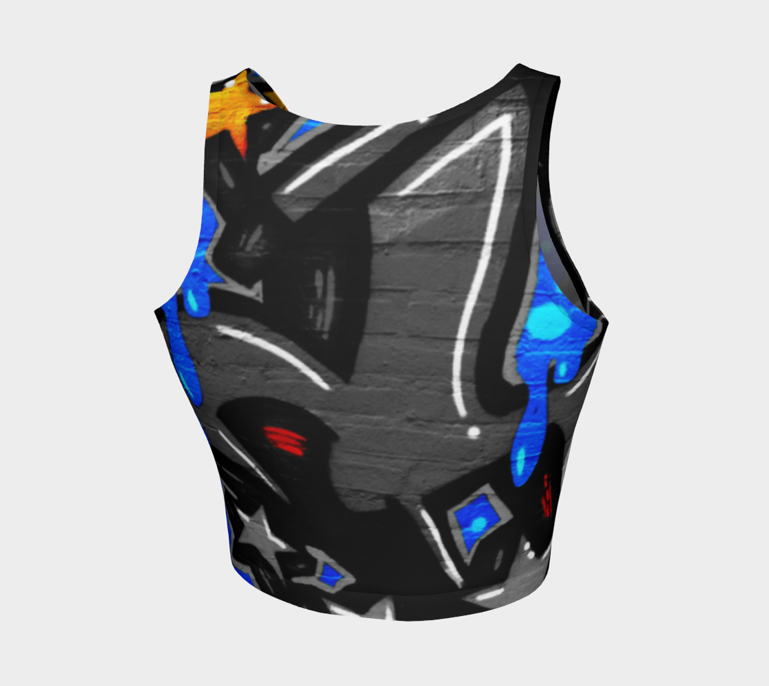 Graffiti 3 Athletic Crop Top preview #2