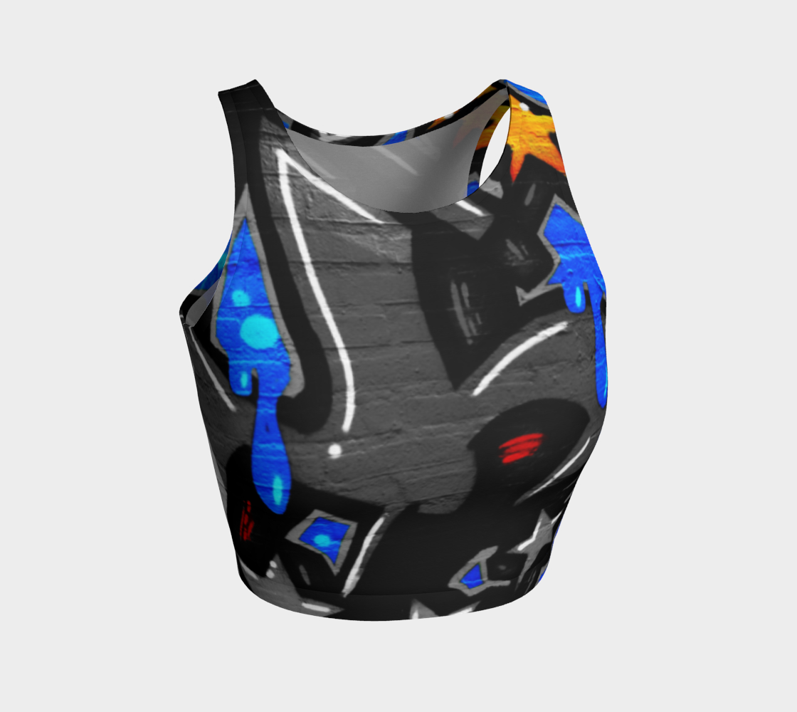 Graffiti 3 Athletic Crop Top preview #1