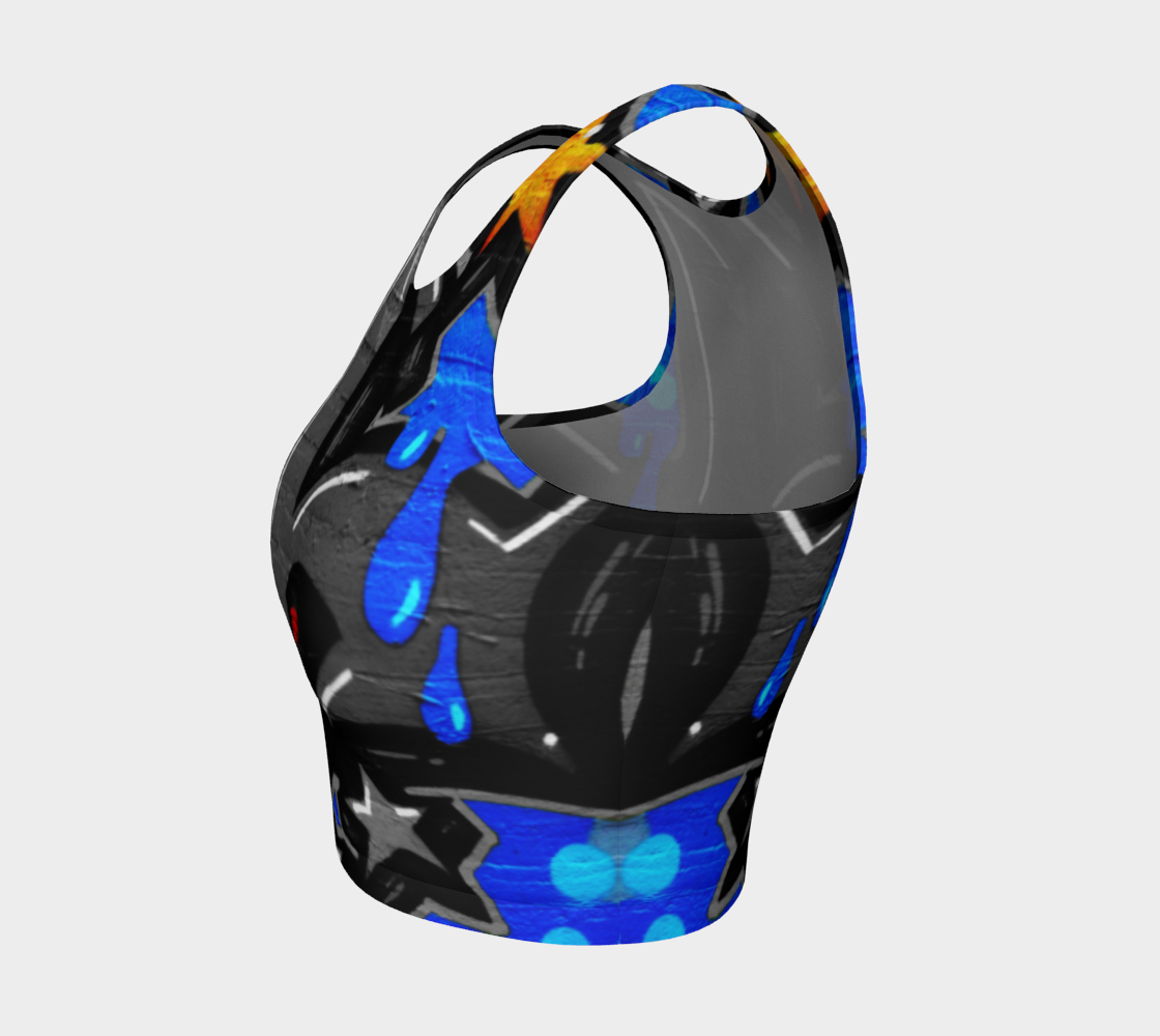 Graffiti 3 Athletic Crop Top preview #3