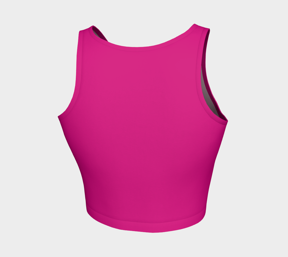 Poodle Athletic Crop Style - Fushia preview #2