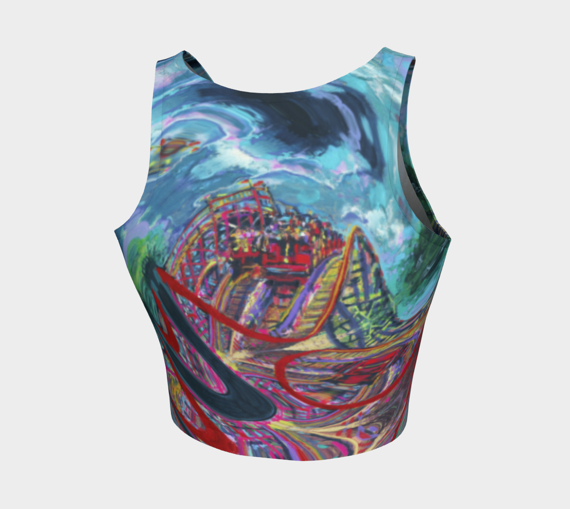 Racing Coaster Fanatical-Fan Crop Top preview #2