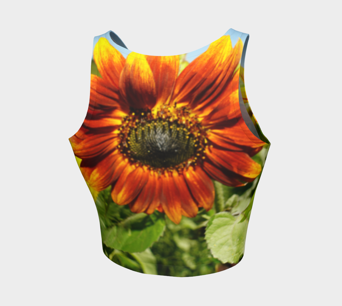 Large Sunflower Crop Top preview #2
