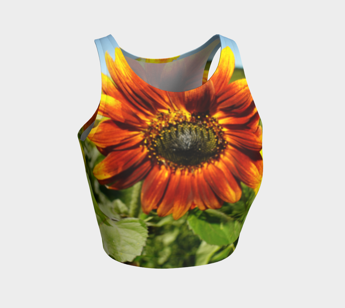 Large Sunflower Crop Top preview
