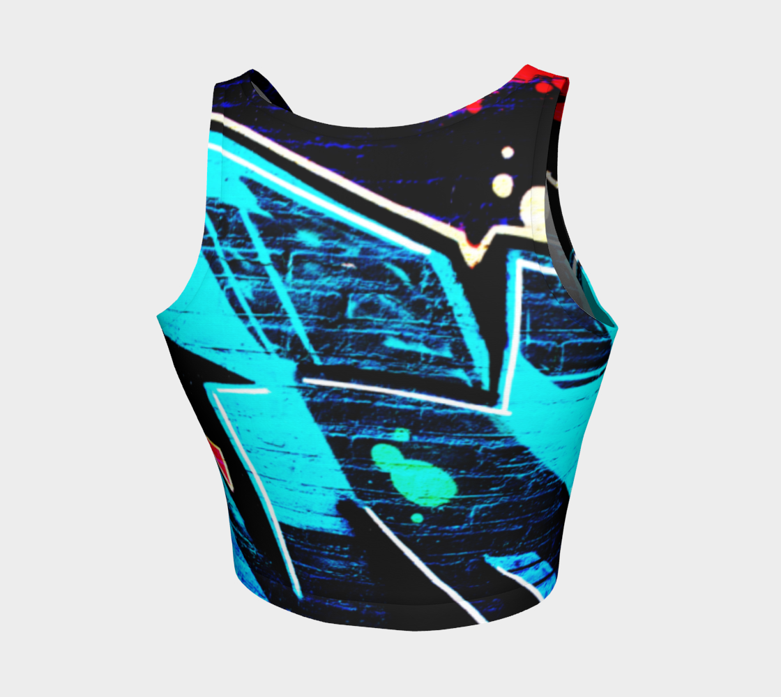 Graffiti 14 Athletic Crop Top preview #2
