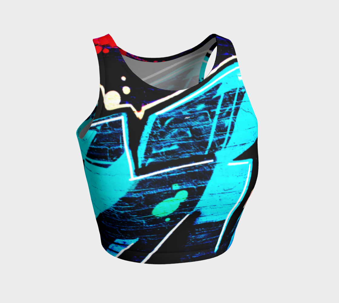 Graffiti 14 Athletic Crop Top preview #1