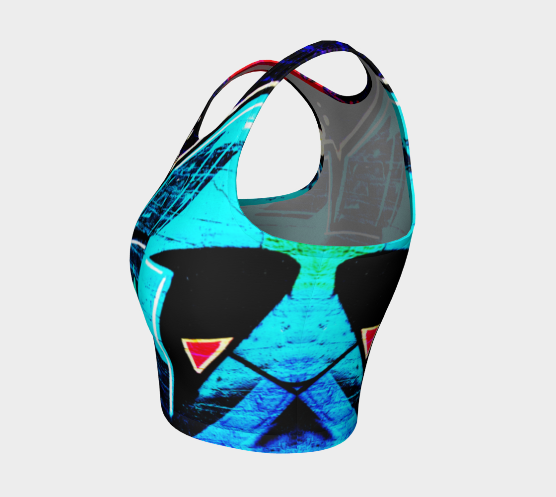 Graffiti 14 Athletic Crop Top preview #3