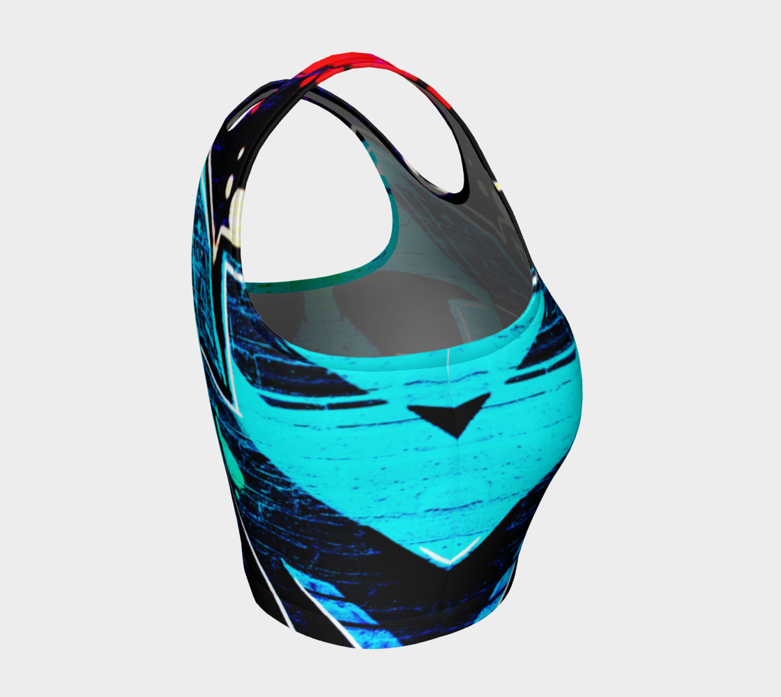Graffiti 14 Athletic Crop Top preview #4