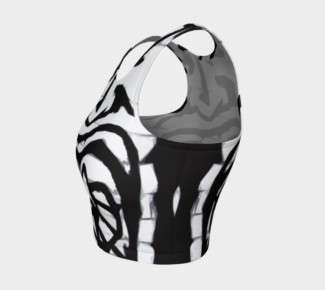 Graffiti 16 Athletic Crop Top preview #3