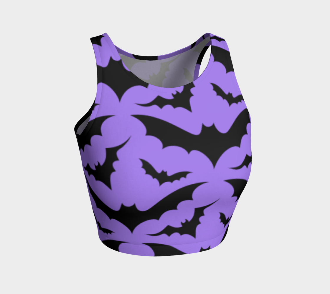 Purple Bat Crop Top preview
