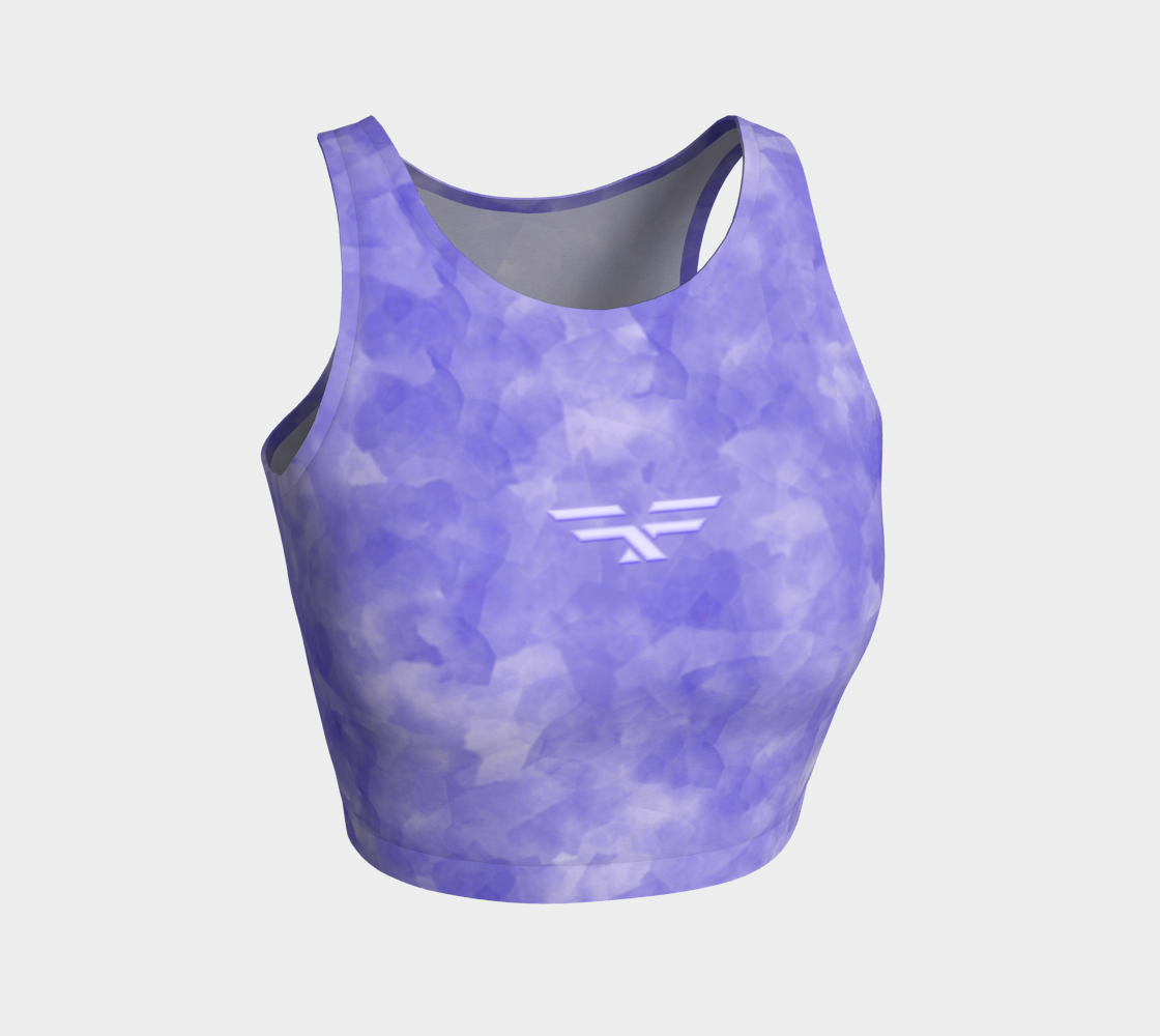 Soft Purple Fitness Fashion Crop Top preview