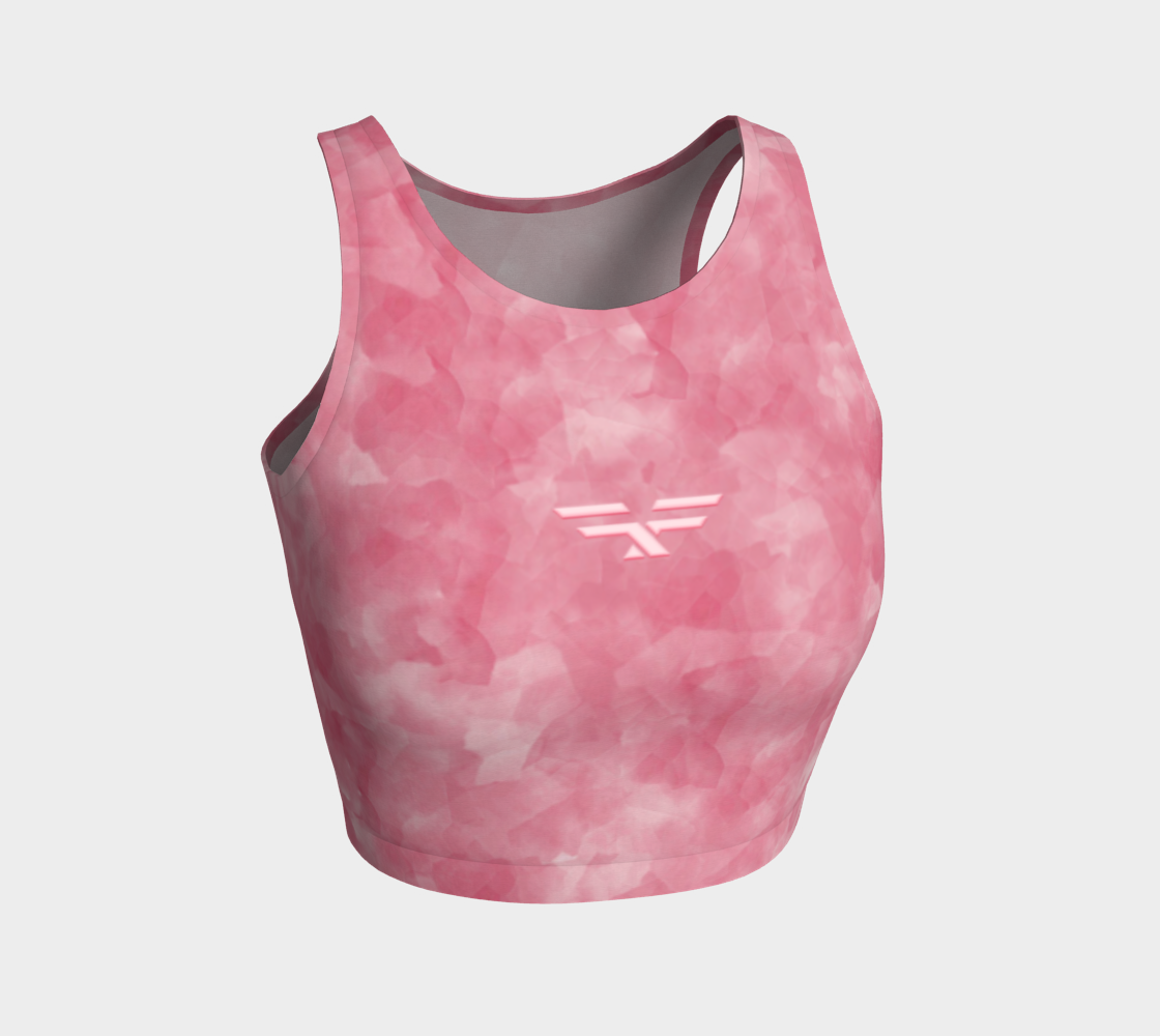 Soft Dark Pink Fitness Fashion Crop Top preview