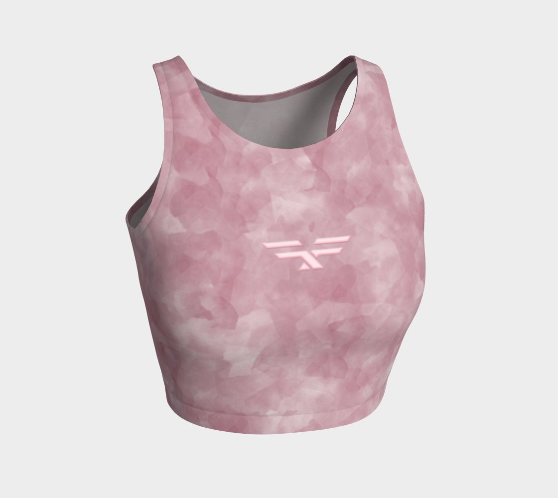 Soft Pink Fitness Fashion Crop Top preview
