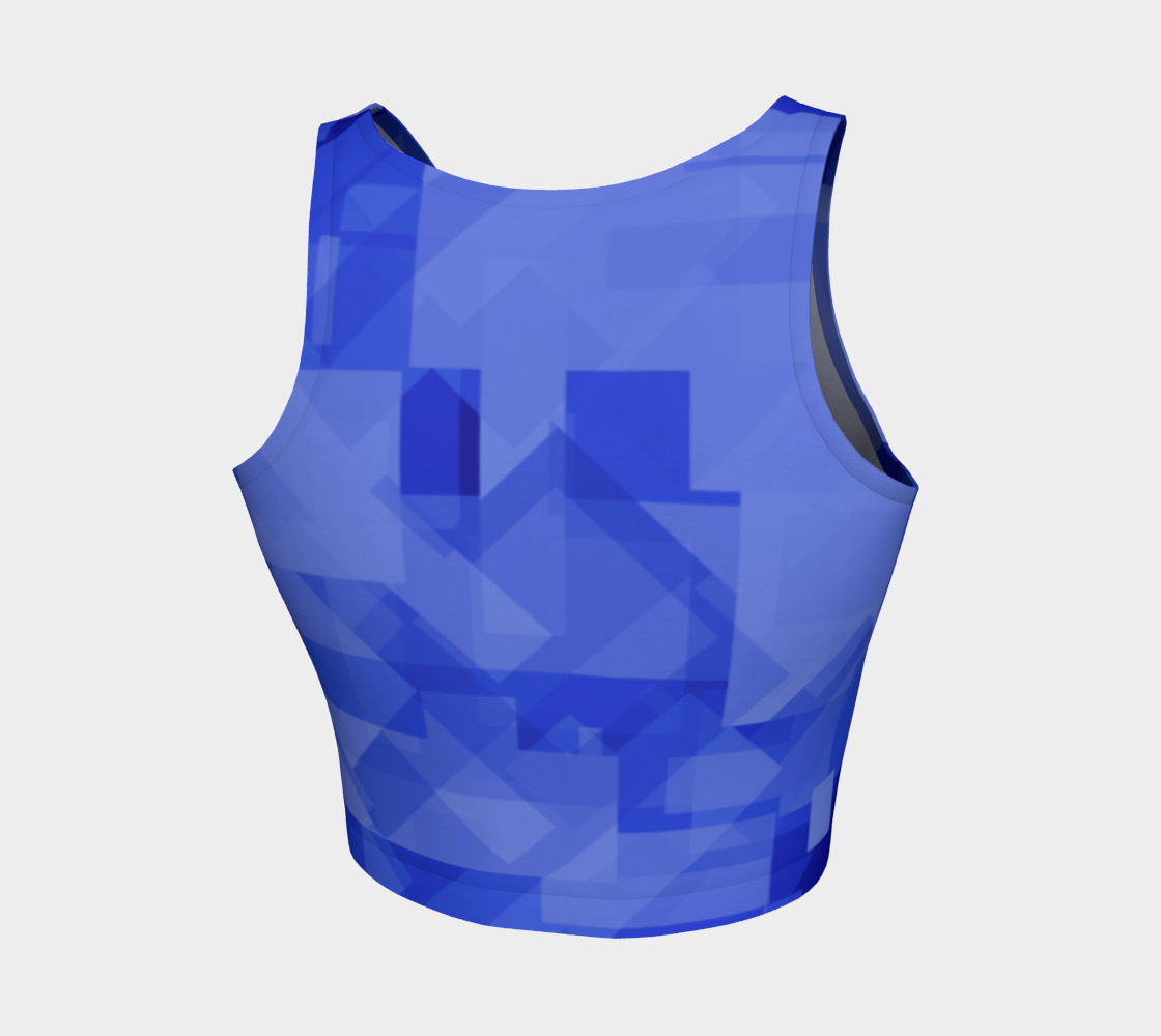 Blue is Better Athletic Crop Top preview #2