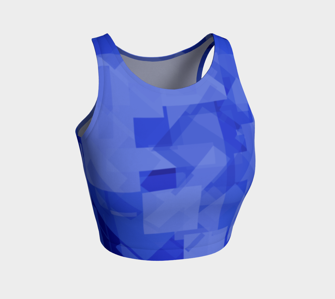 Blue is Better Athletic Crop Top preview #1