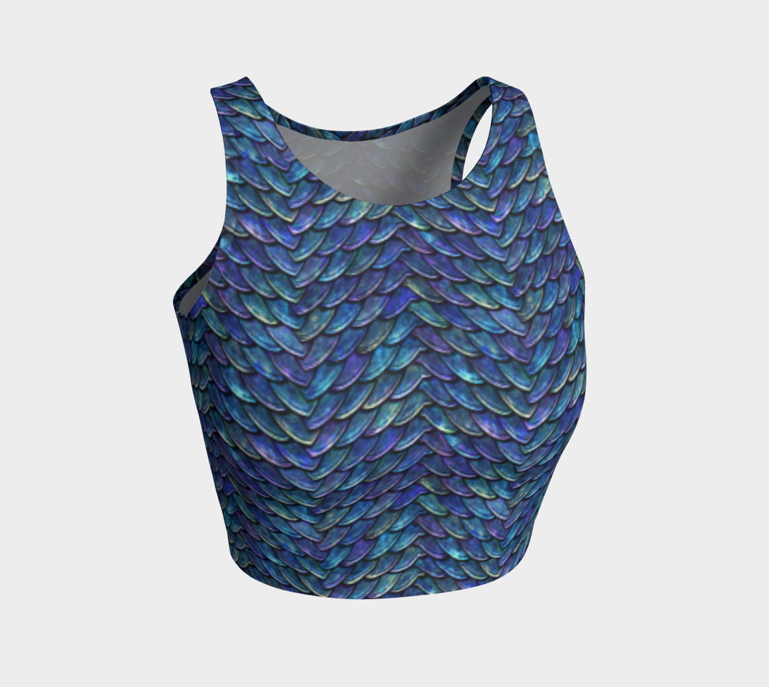 Blue Purple Mother of Dragons Crop Top preview