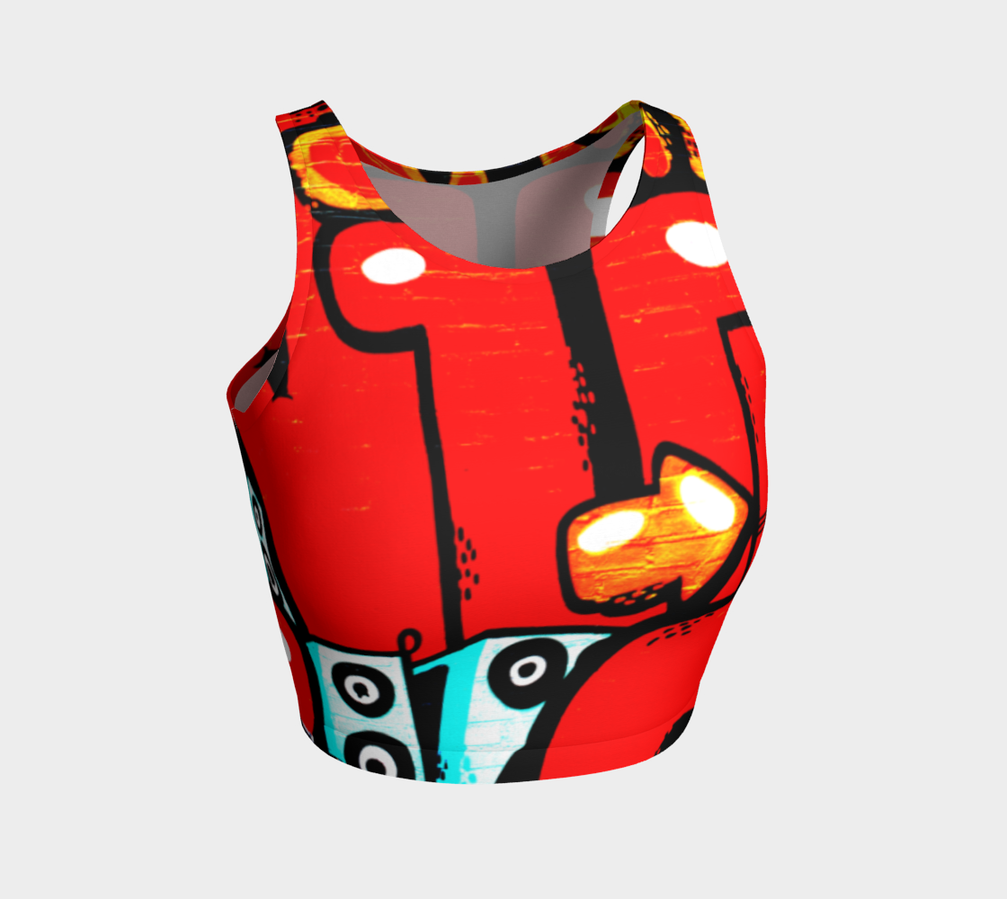Graffiti 19 Athletic Crop Top preview