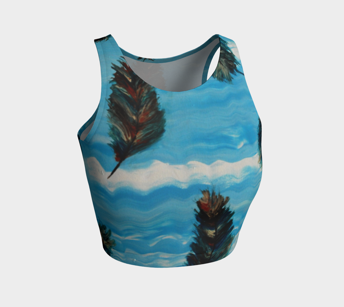 Feathers in the Sky Crop Top preview