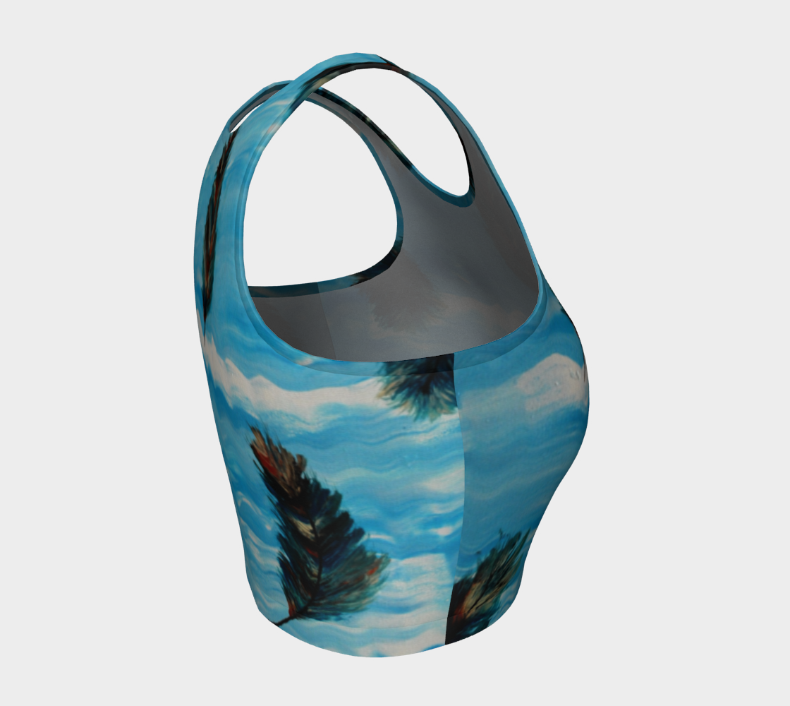 Feathers in the Sky Crop Top preview #4