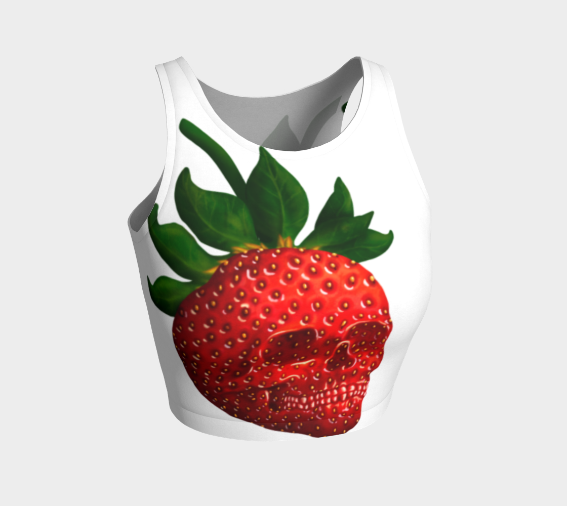 Strawberry Skull Athletic Crop Top preview