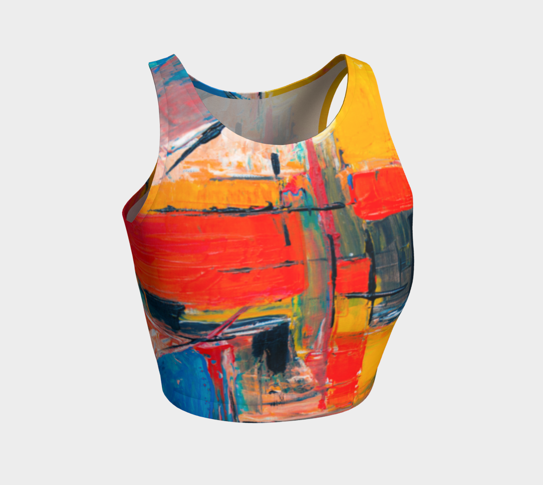 abstract art crop top preview