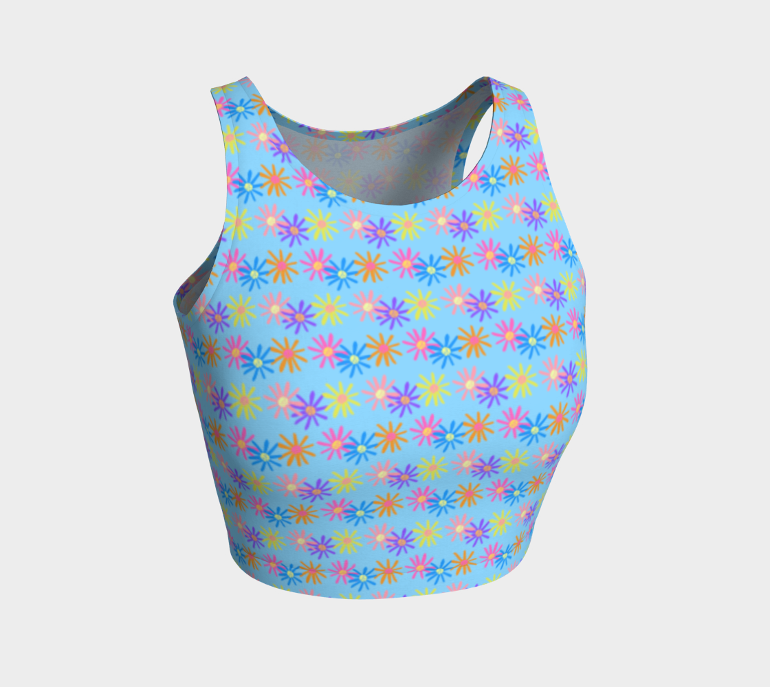 Daisies on Blue 3D preview