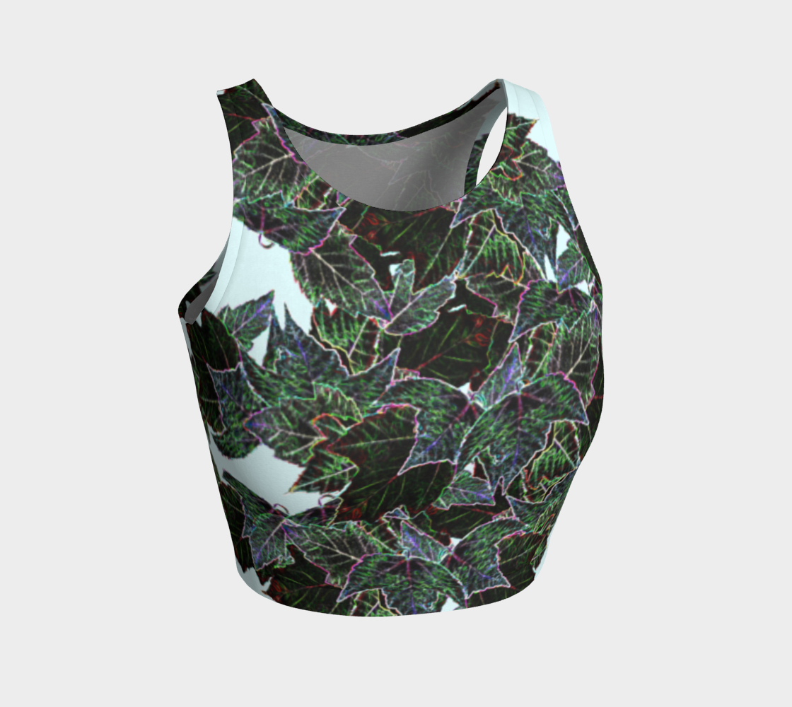 Frosted Leaves Athletic Crop Top preview
