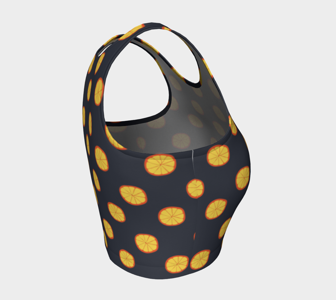 Orange Slices On Black preview #4