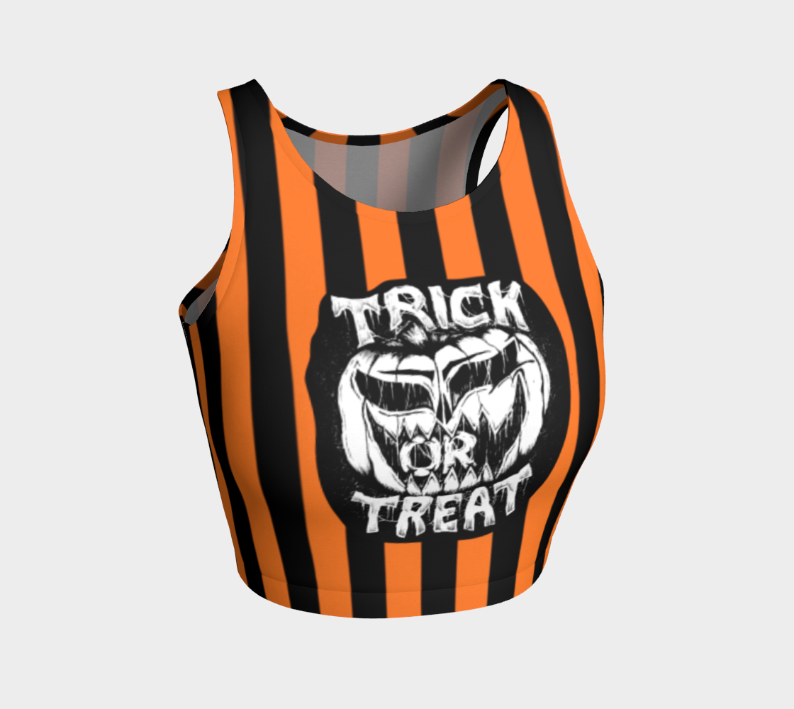 Trick or Treat Crop Top 3D preview